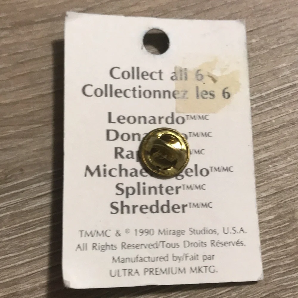 Accessories | Vintage 199 Tmnt Ninja Turtles Leonardo Pin Mint In ...